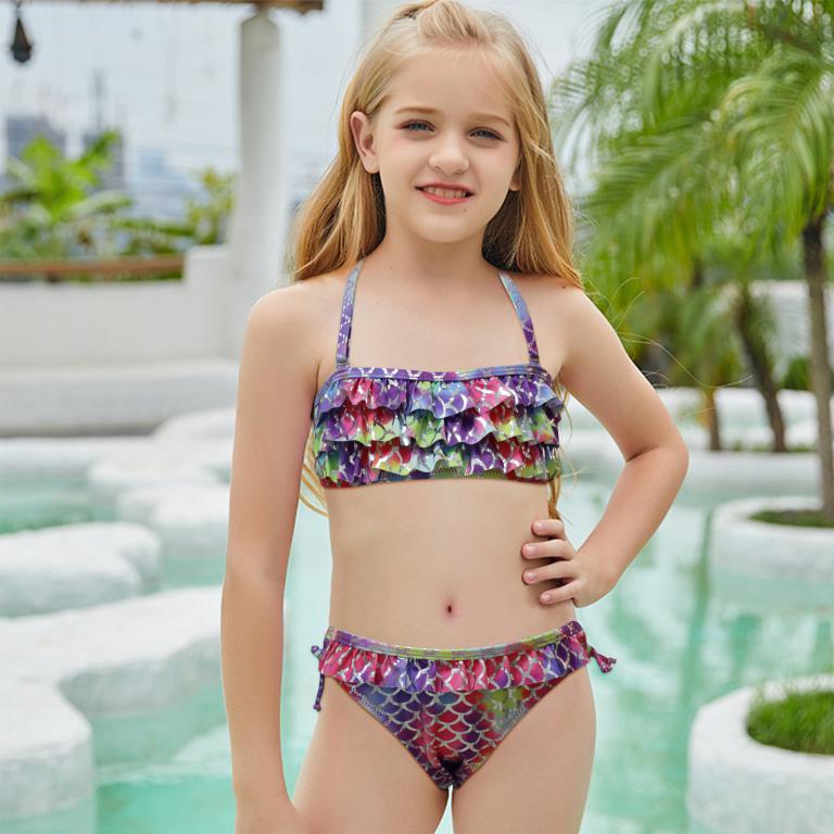 Pack de 15 unidades Bikini Bandeau Con Volante Estampado