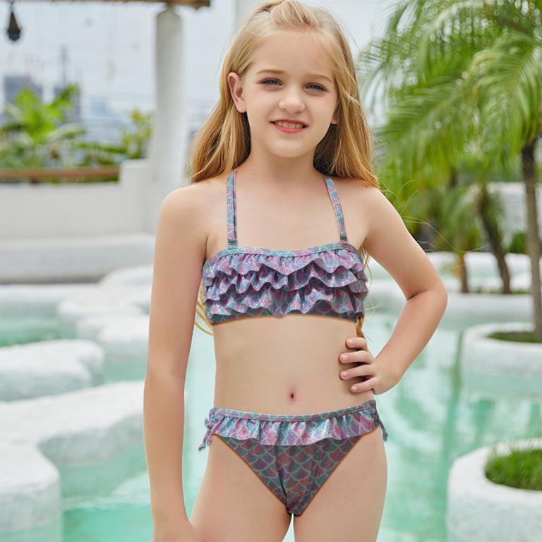 Pack de 15 unidades Bikini Bandeau Con Volante Estampado