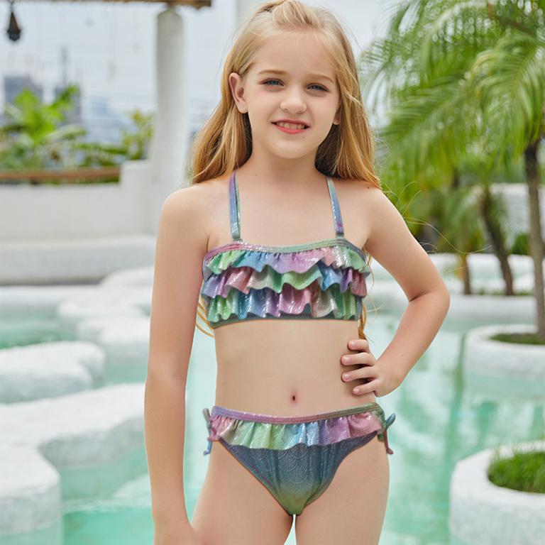 Pack de 15 unidades Bikini Bandeau Con Volante Estampado
