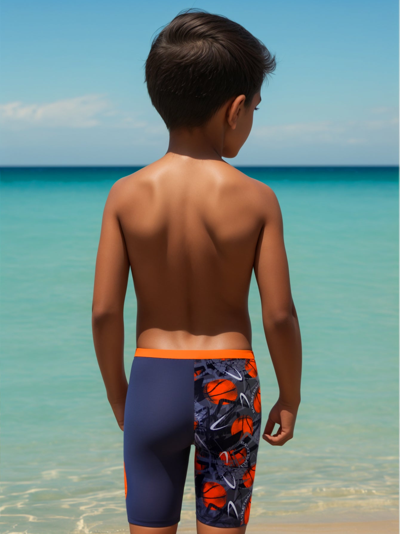 Pack of 16 units Boy's Swimsuit with Drawing