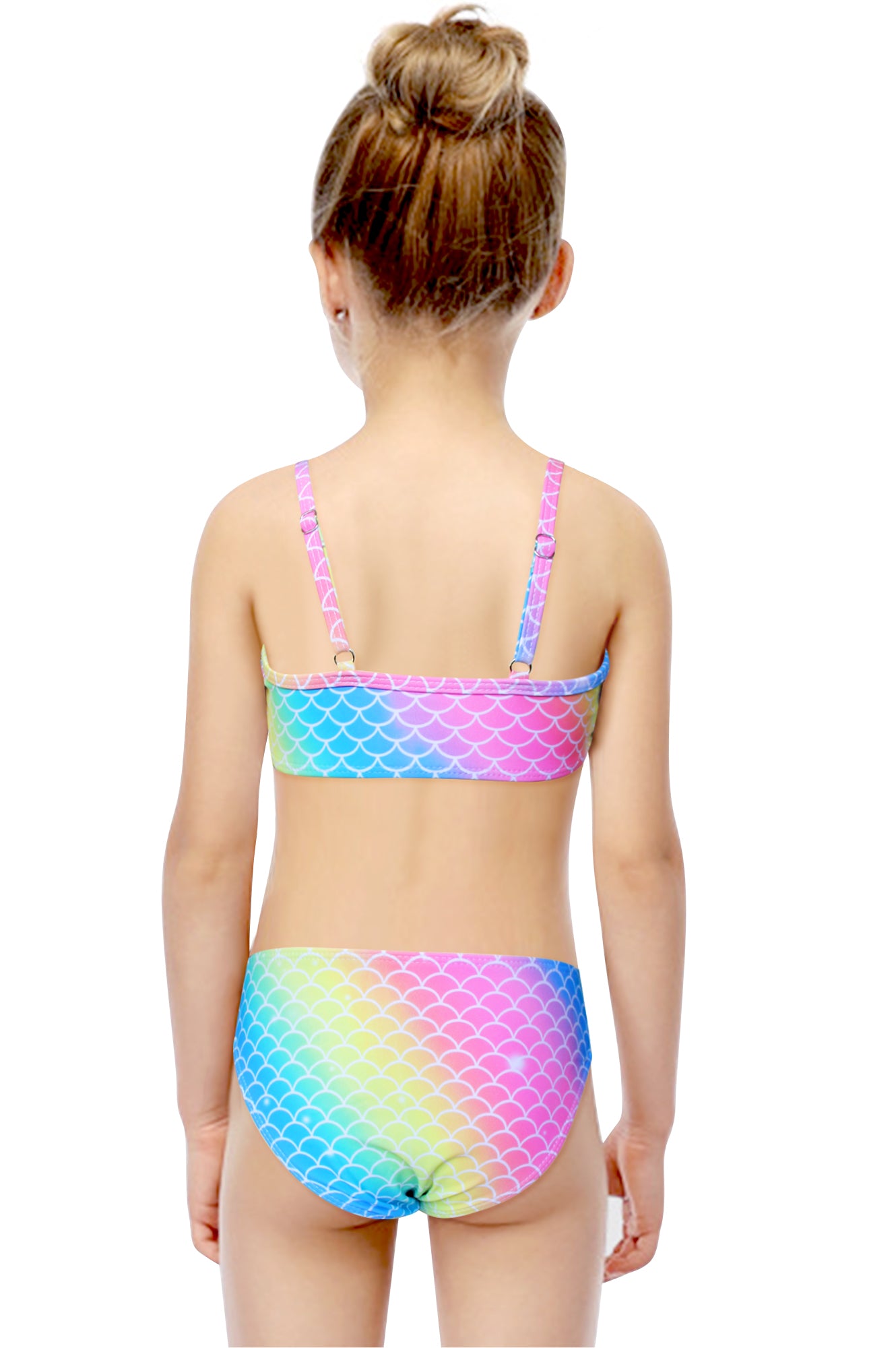 Pack 15 unidades Bikini Niña Triángulo Con Volante de Sirena