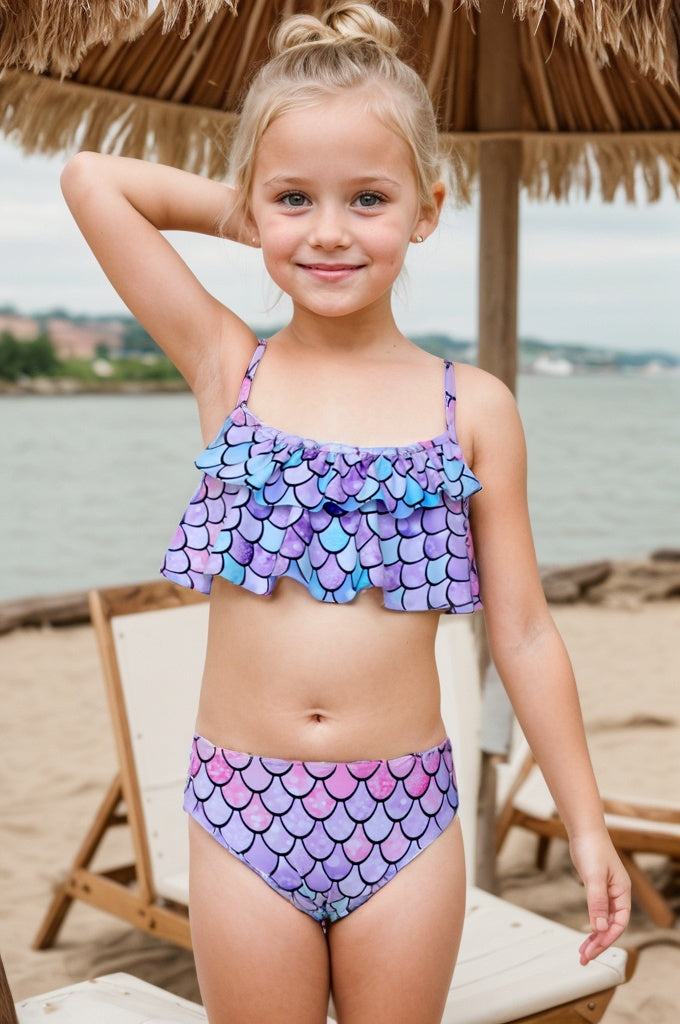 Pack 15 unidades Bikini con volante colores