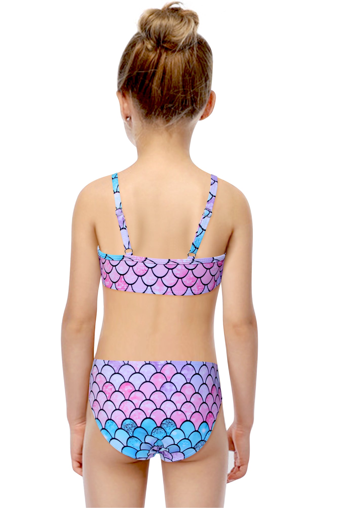 Pack 15 unidades Bikini Niña Triángulo Con Volante de Sirena