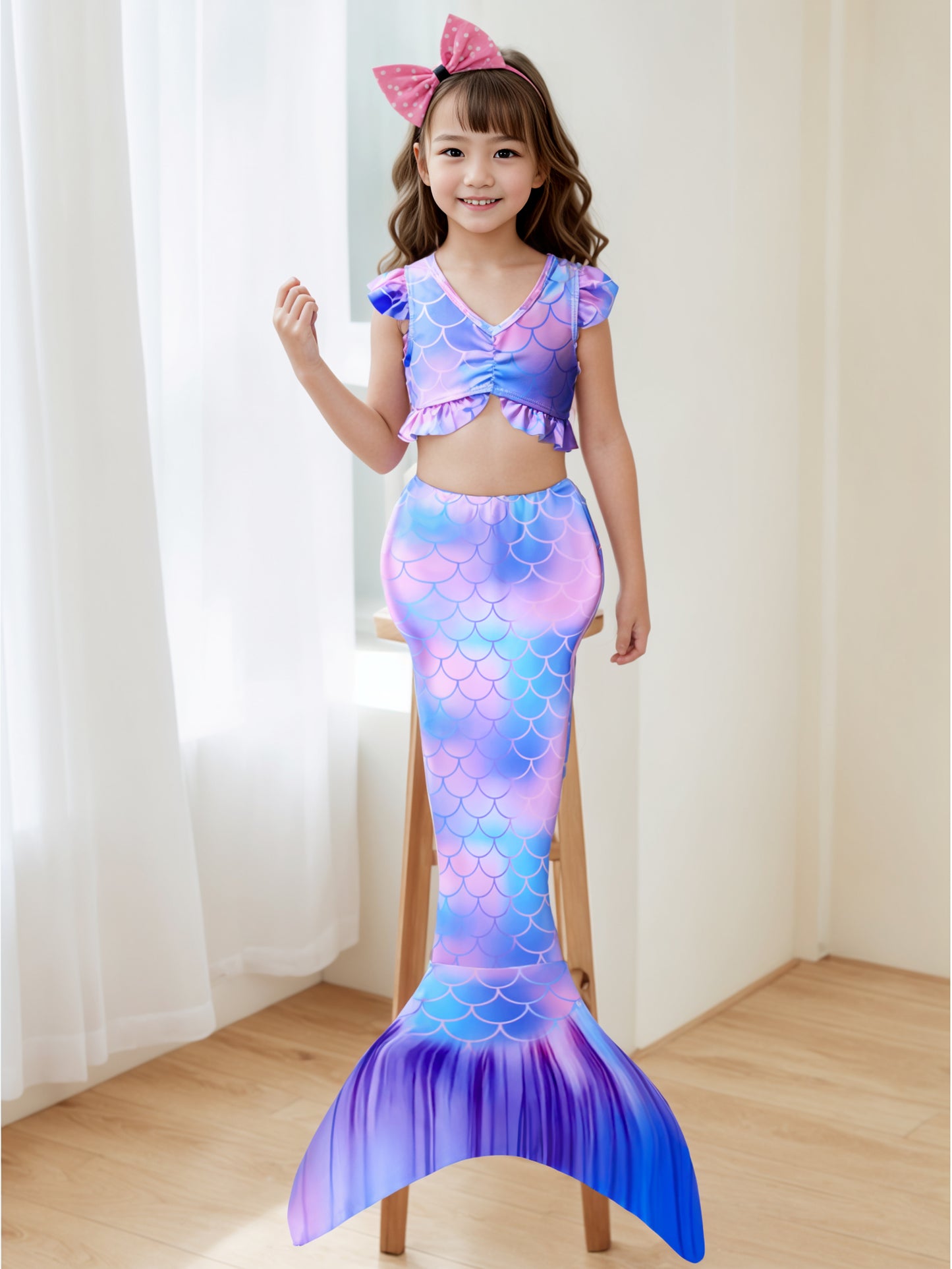 Pack of 21 units Mermaid tail for girls