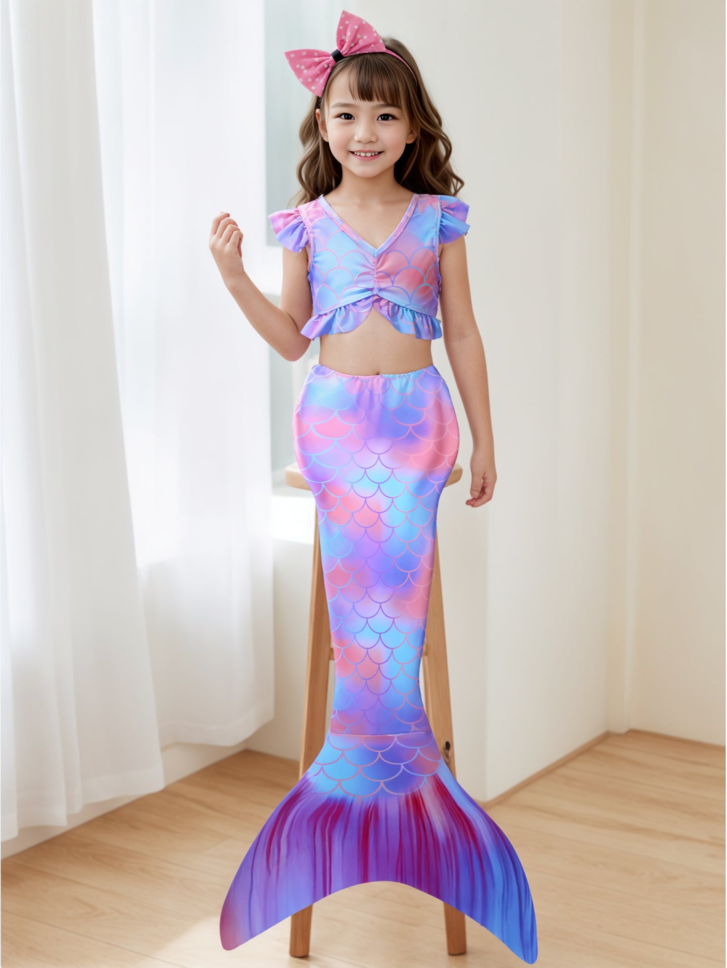 Pack of 21 units Mermaid tail for girls