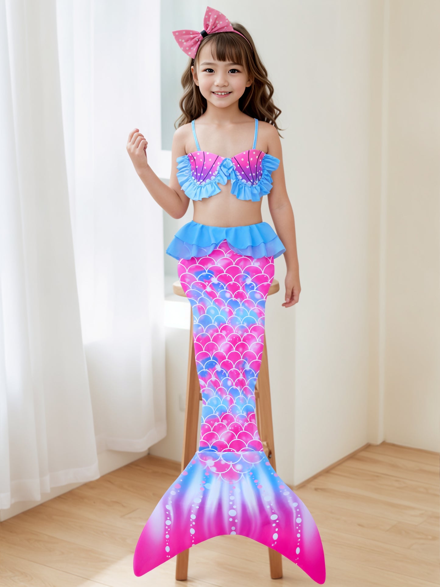 Pack of 21 units Mermaid tail for girls
