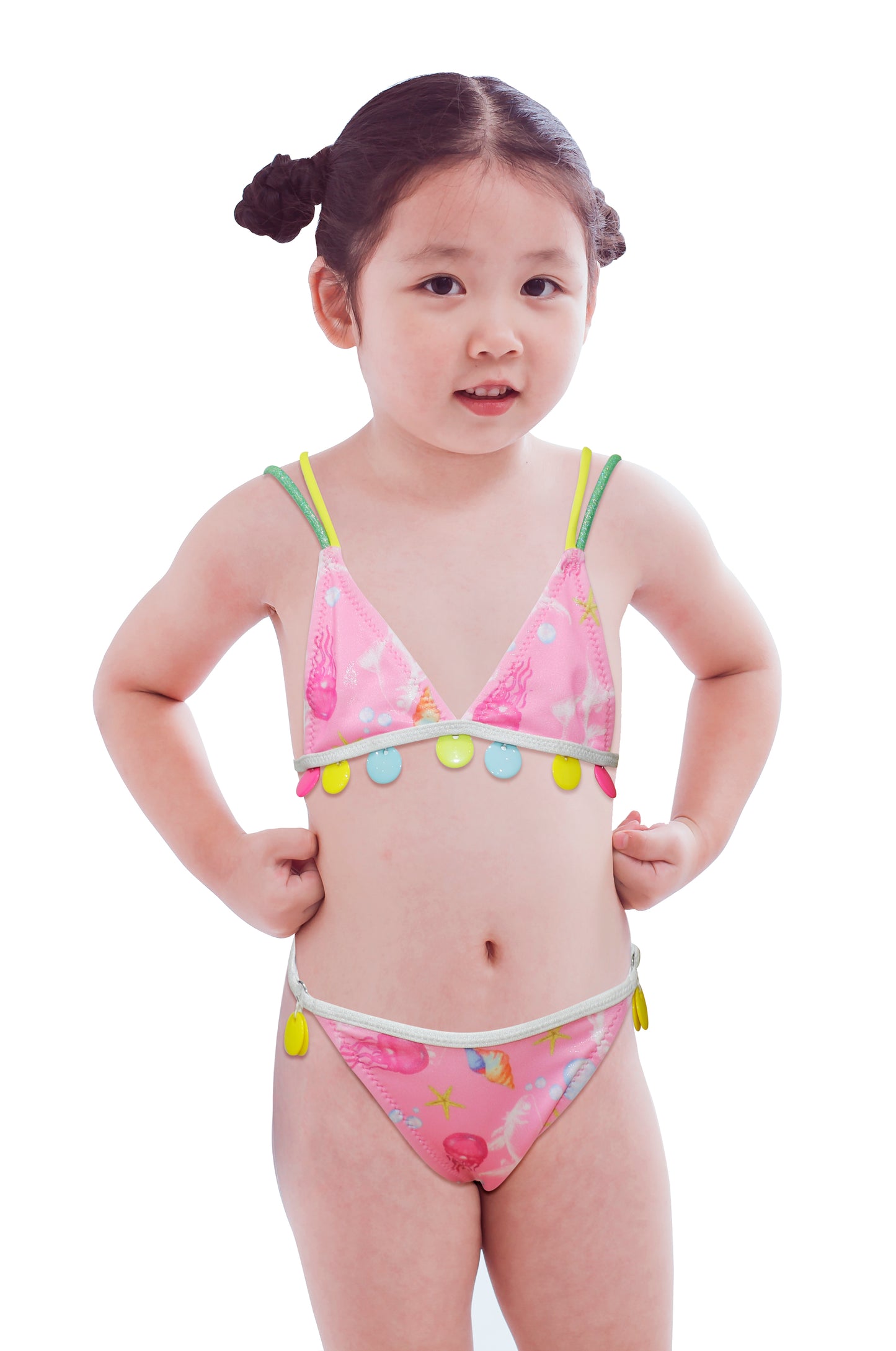 Pack of 20 units Girl's Bikini with Jellyfish Drawing