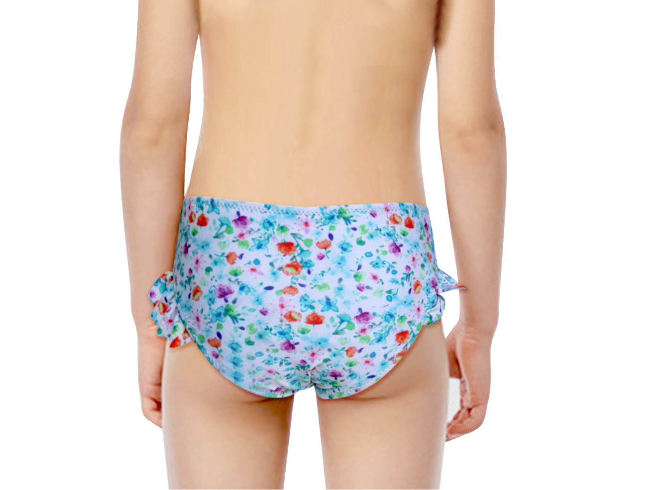 Pack of 12 Girls' Panties with Ruffles and Printed Bows