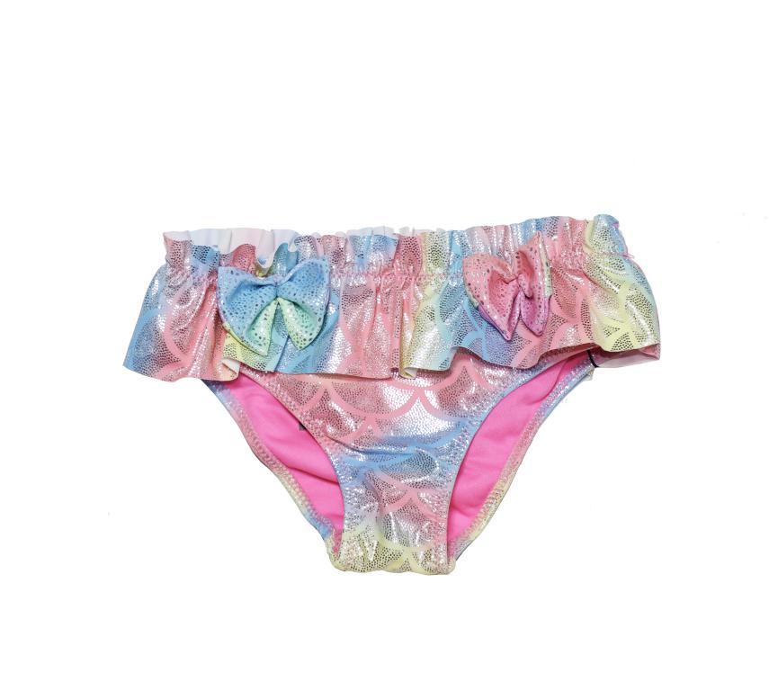 Pack of 16 units Girl's Panties with Mermaid Print Ruffle