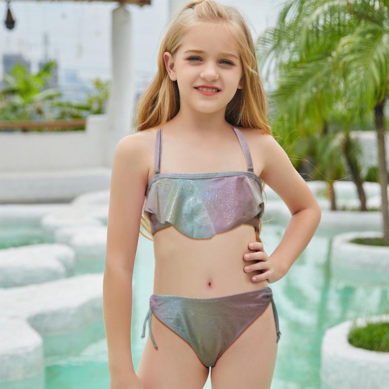Pack of 15 units Bikini Bandeau with Mermaid Print Ruffle