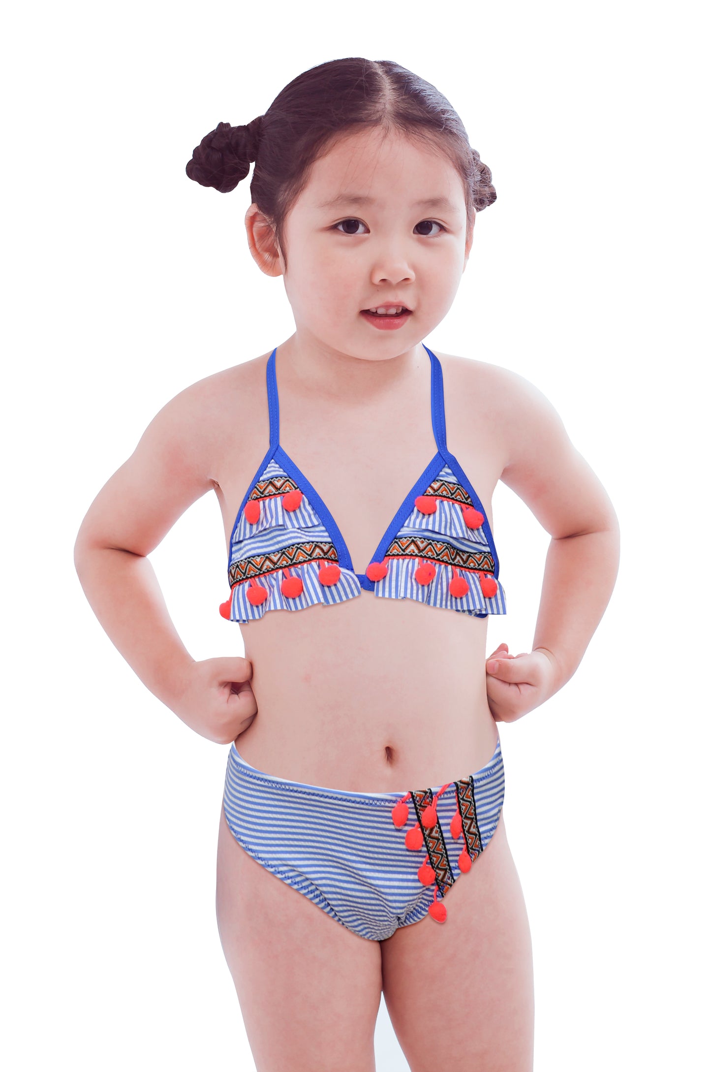 Pack de 20 unidades Bikini De Niña Con Volante Estampado