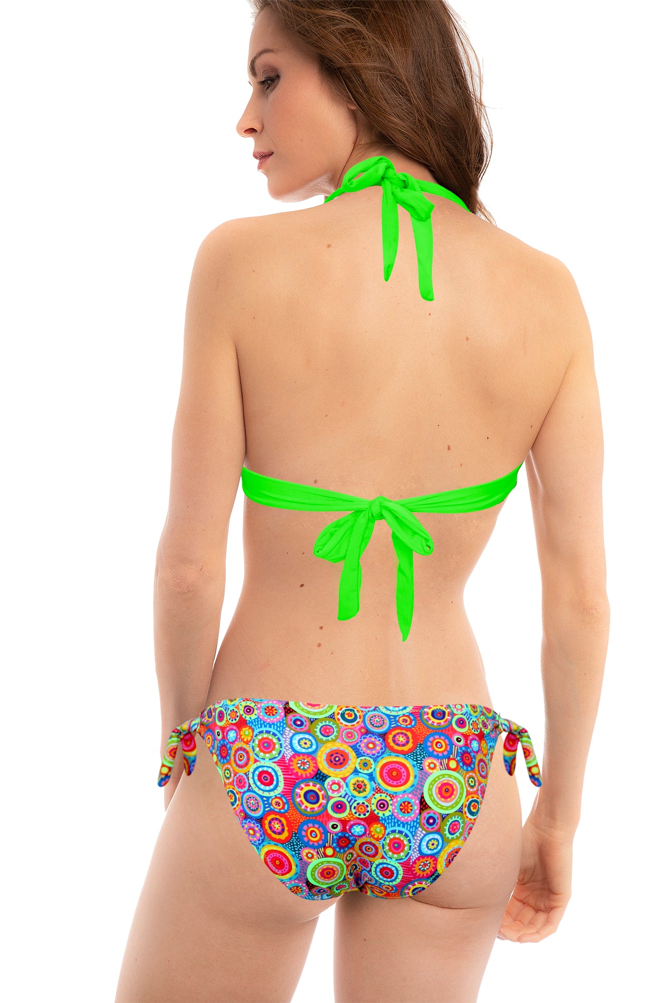 Pack de 6 Bikini con Braga Estampada