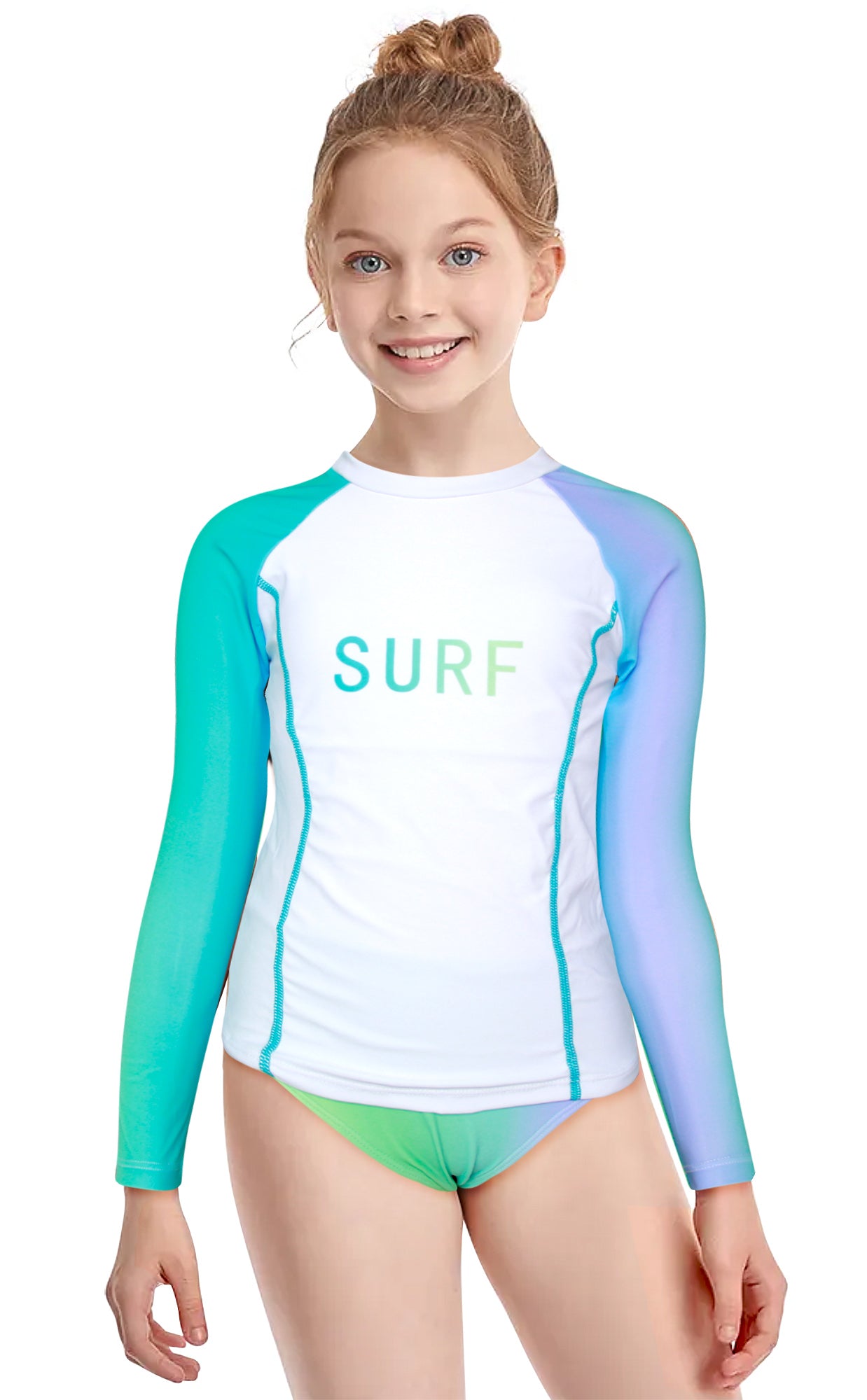 Pack 15 unidades Conjunto camiseta y bañador con dibujo niña