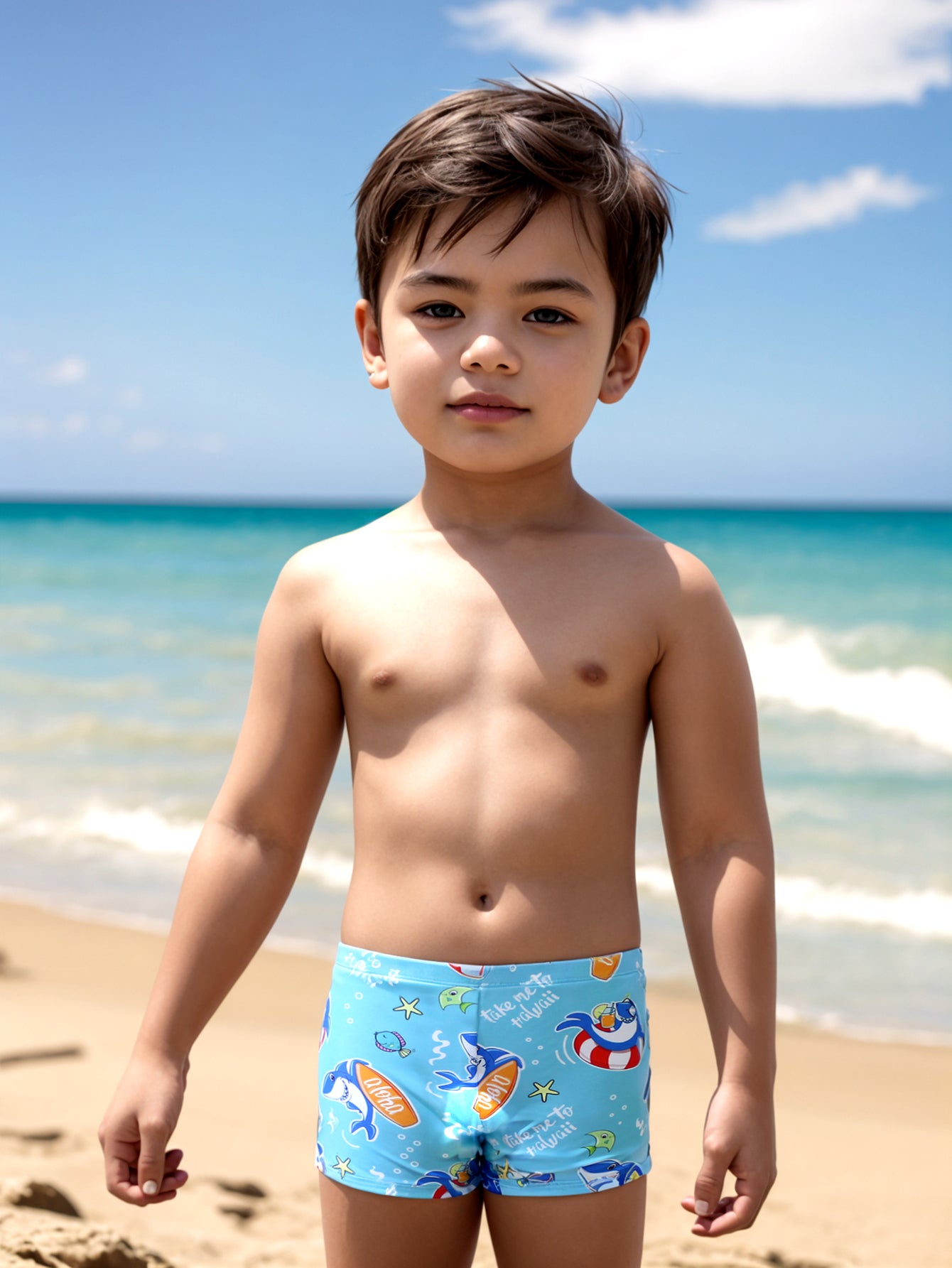 Pack of 16 units Boy's Swimsuit Drawing