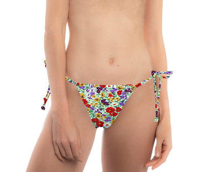 Pack of 24 Floral Print Thong Bikini Bottoms