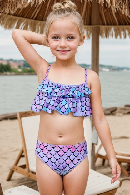 Pack of 15 units Bikini with coloured ruffle