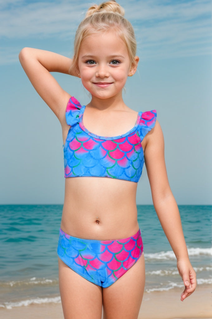 Pack of 15 multicolored girl's bikini units