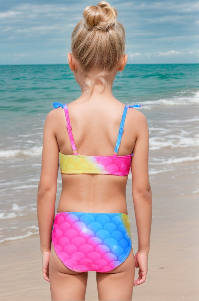 Pack of 15 multicolored girl's bikini units