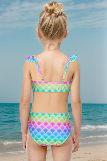 Pack of 15 multicolored girl's bikini units