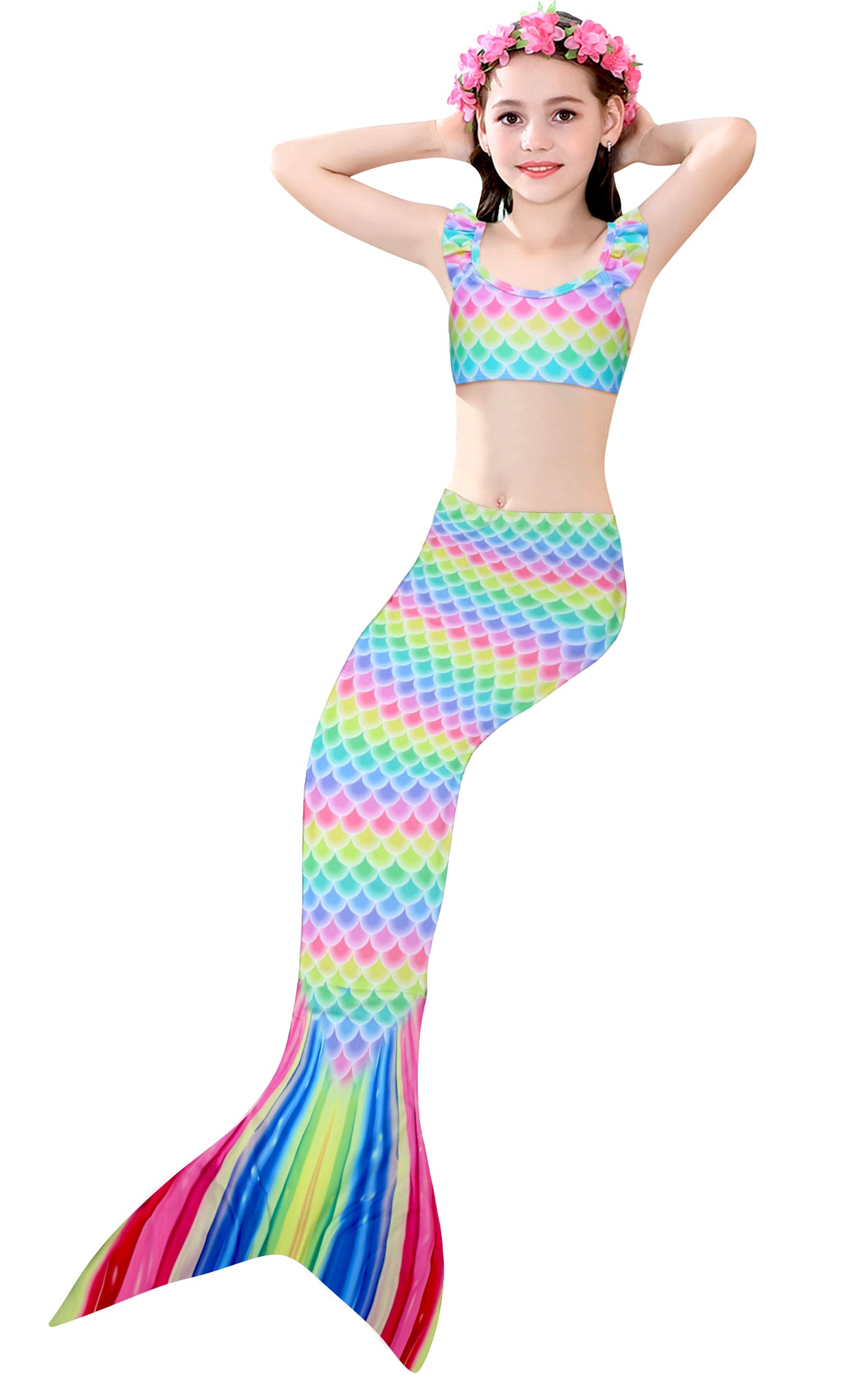 Pack of 21 units of girl's mermaid tail