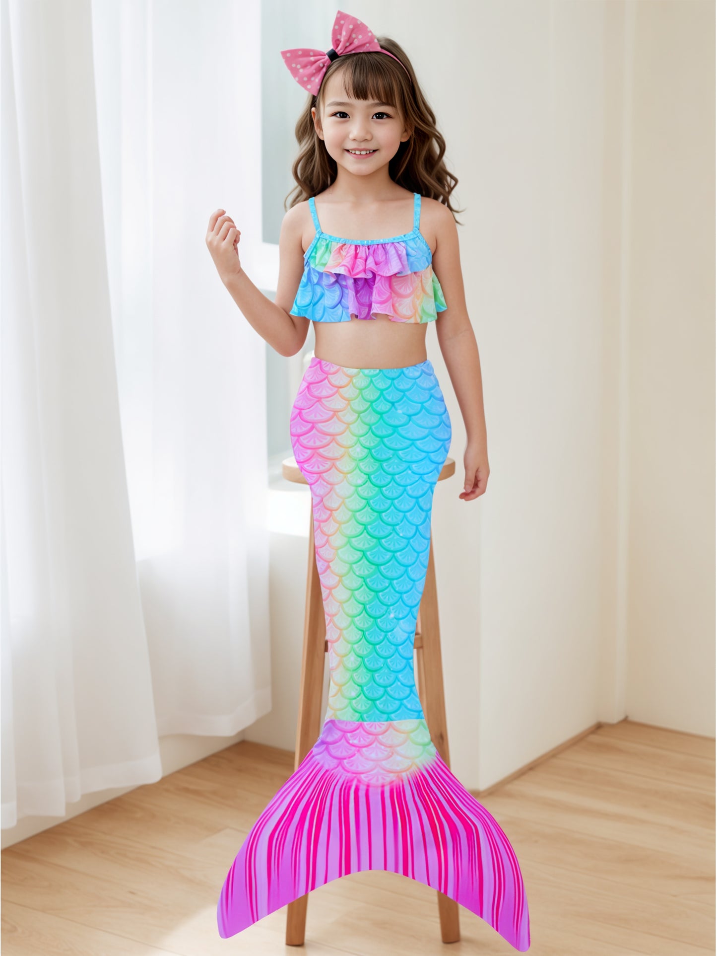 Pack of 21 units Mermaid tail for girls