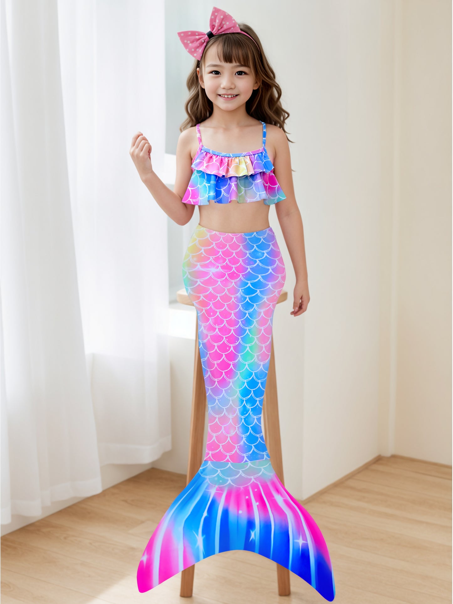 Pack of 21 units Mermaid tail for girls