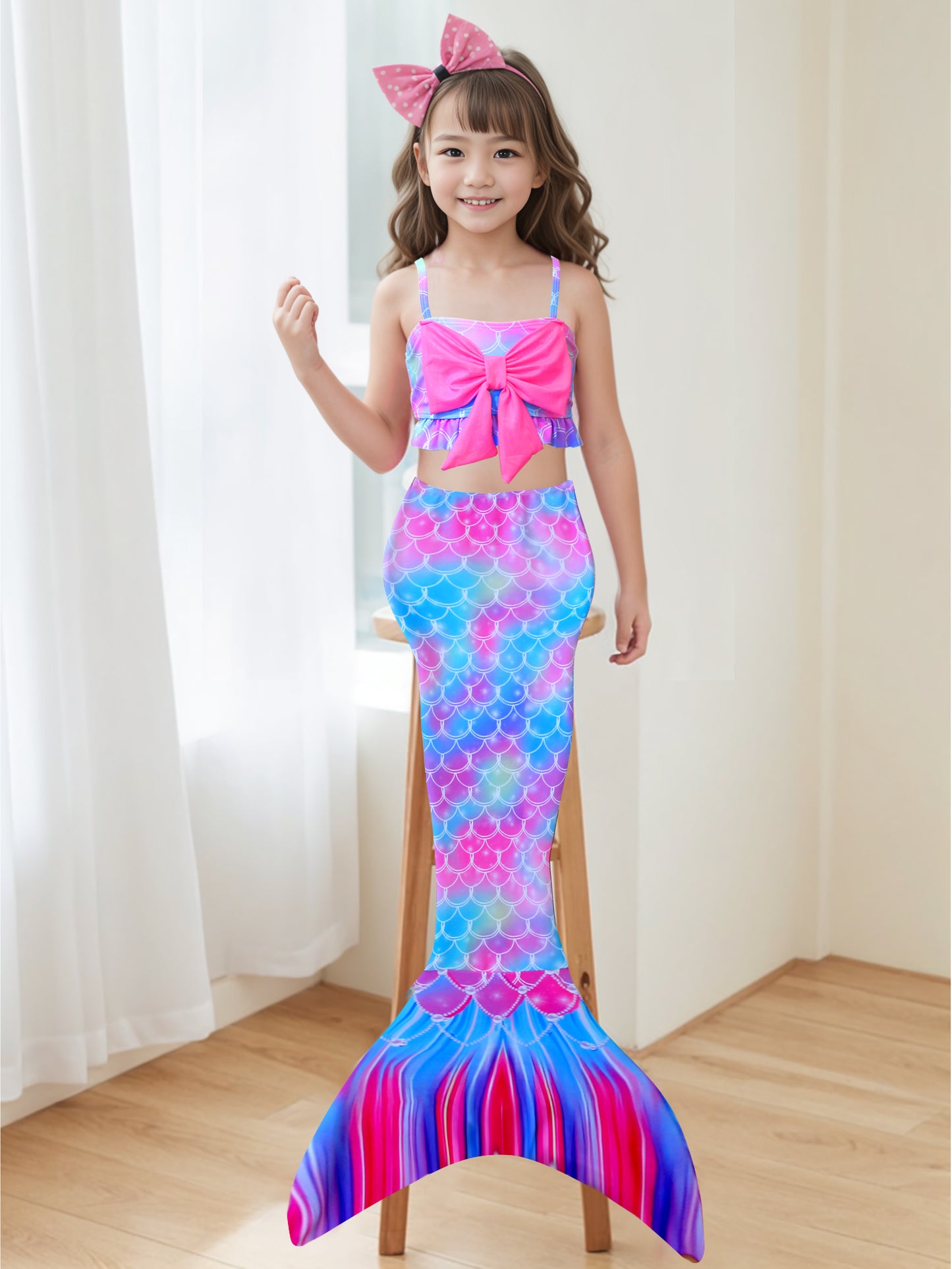 Pack of 21 units of girl's mermaid tail