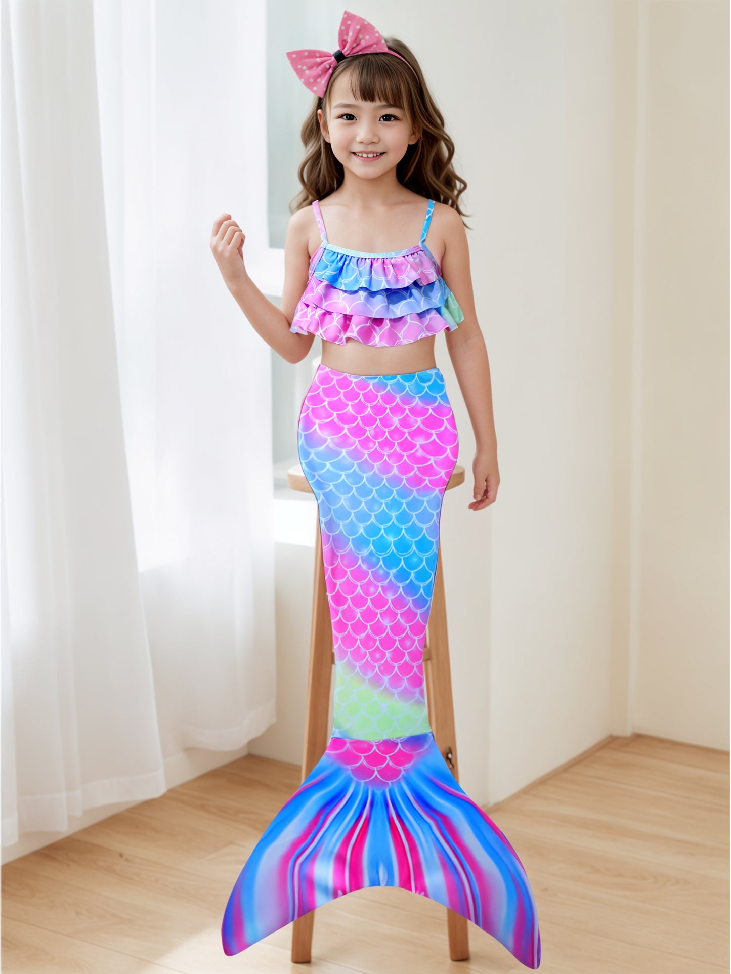 Pack of 21 units Mermaid tail for girls