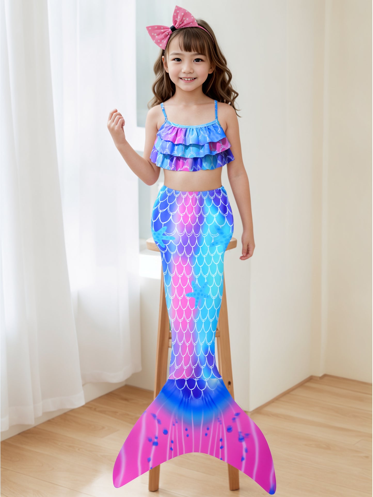 Pack of 21 units Mermaid tail for girls