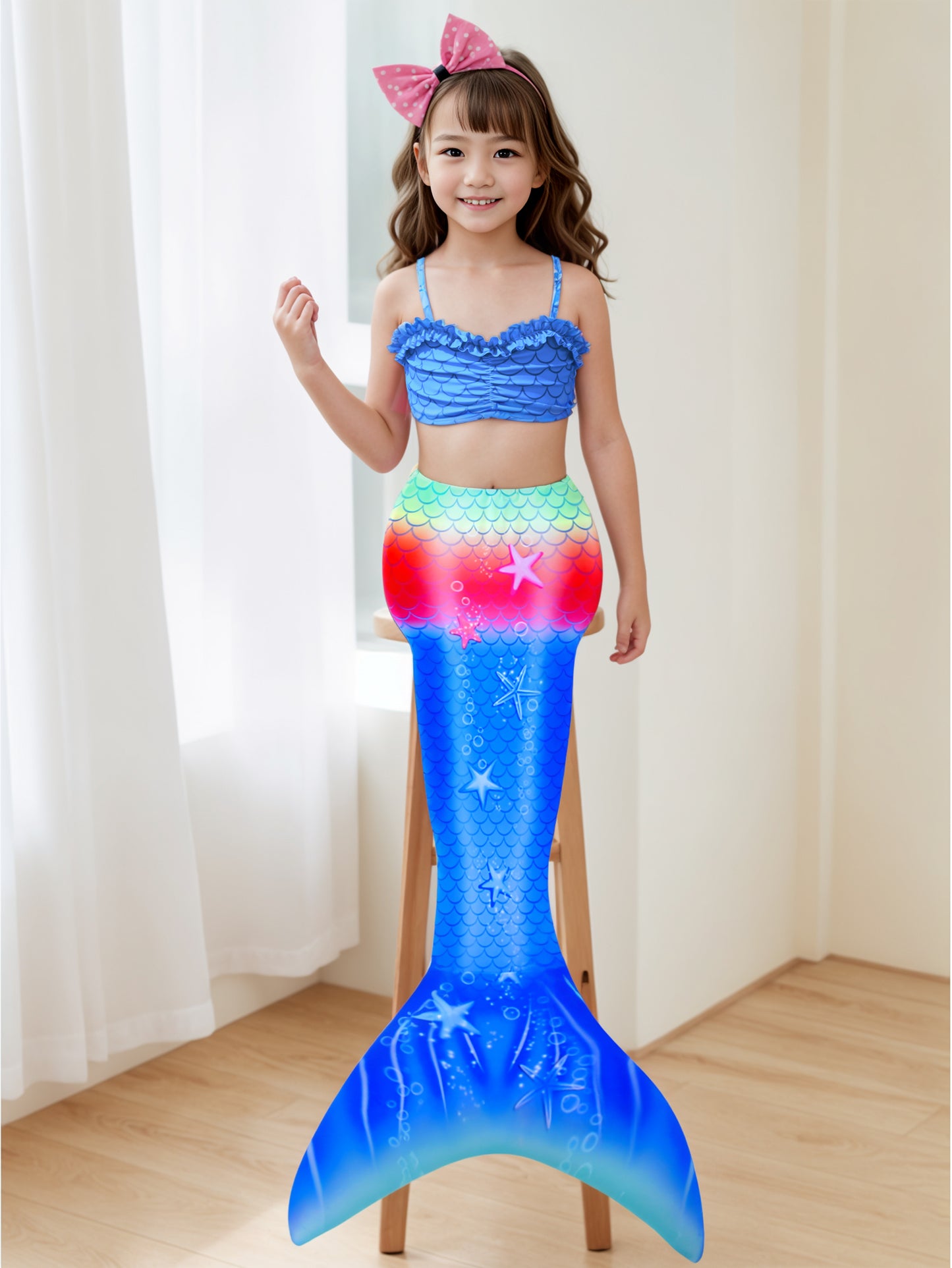 Pack of 21 units Mermaid tail for girls