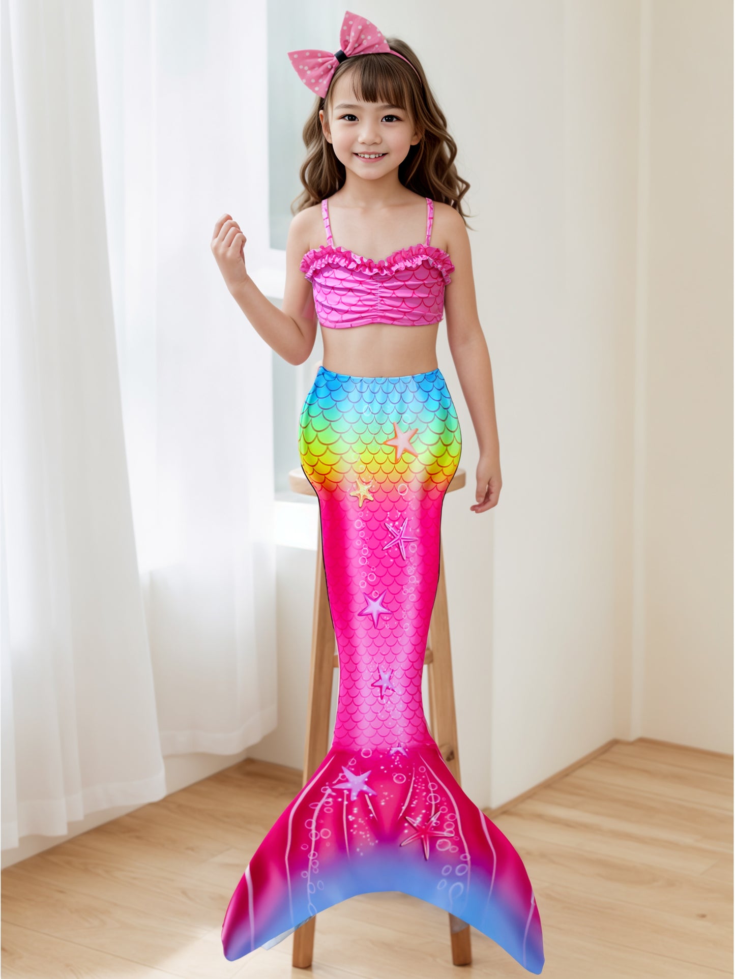 Pack of 21 units Mermaid tail for girls