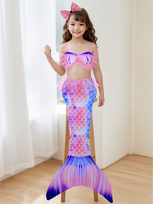 Pack of 21 units Mermaid tail for girls