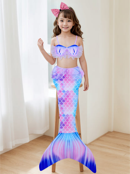 Pack of 21 units Mermaid tail for girls