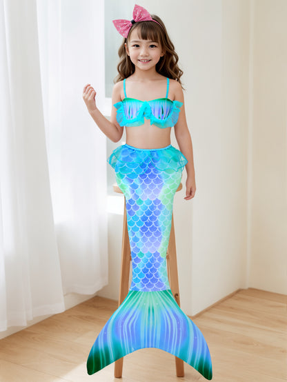 Pack of 21 units Mermaid tail for girls