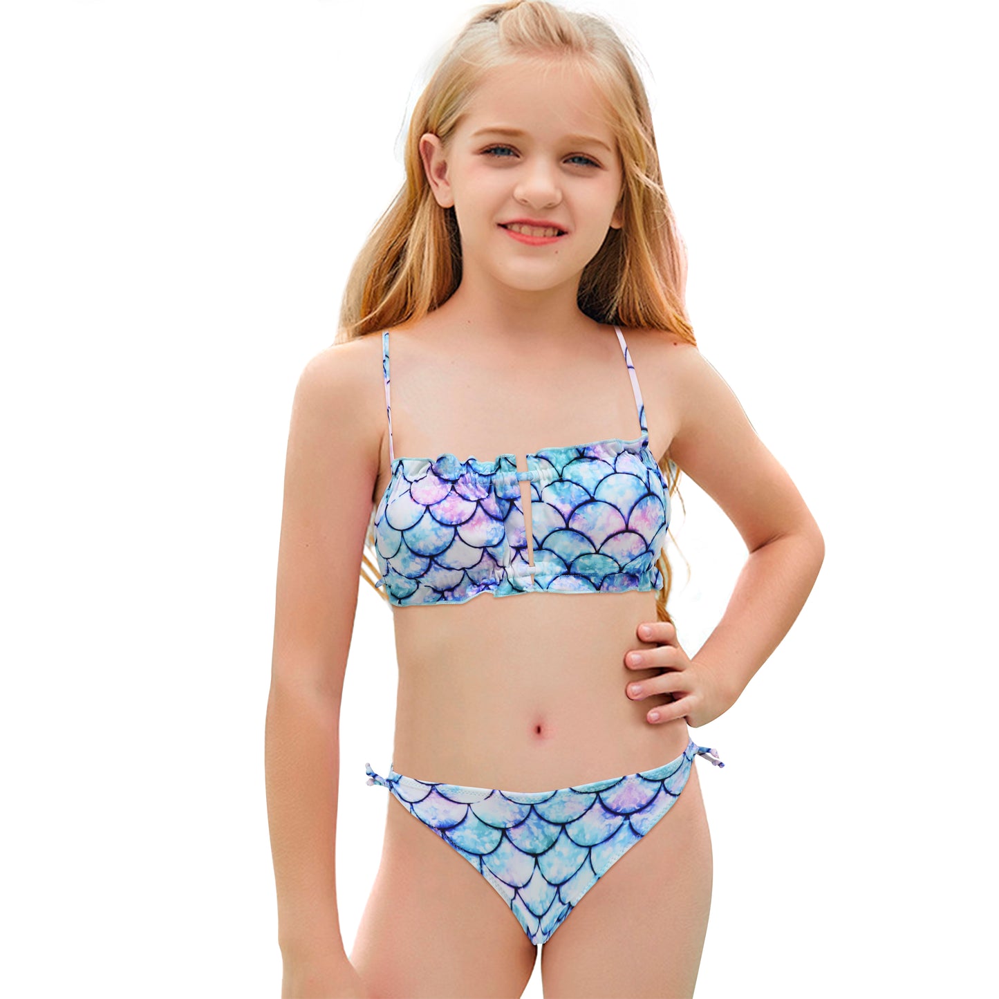 Pack of 15 units Floral and Mermaid Print Bandeau Bikini