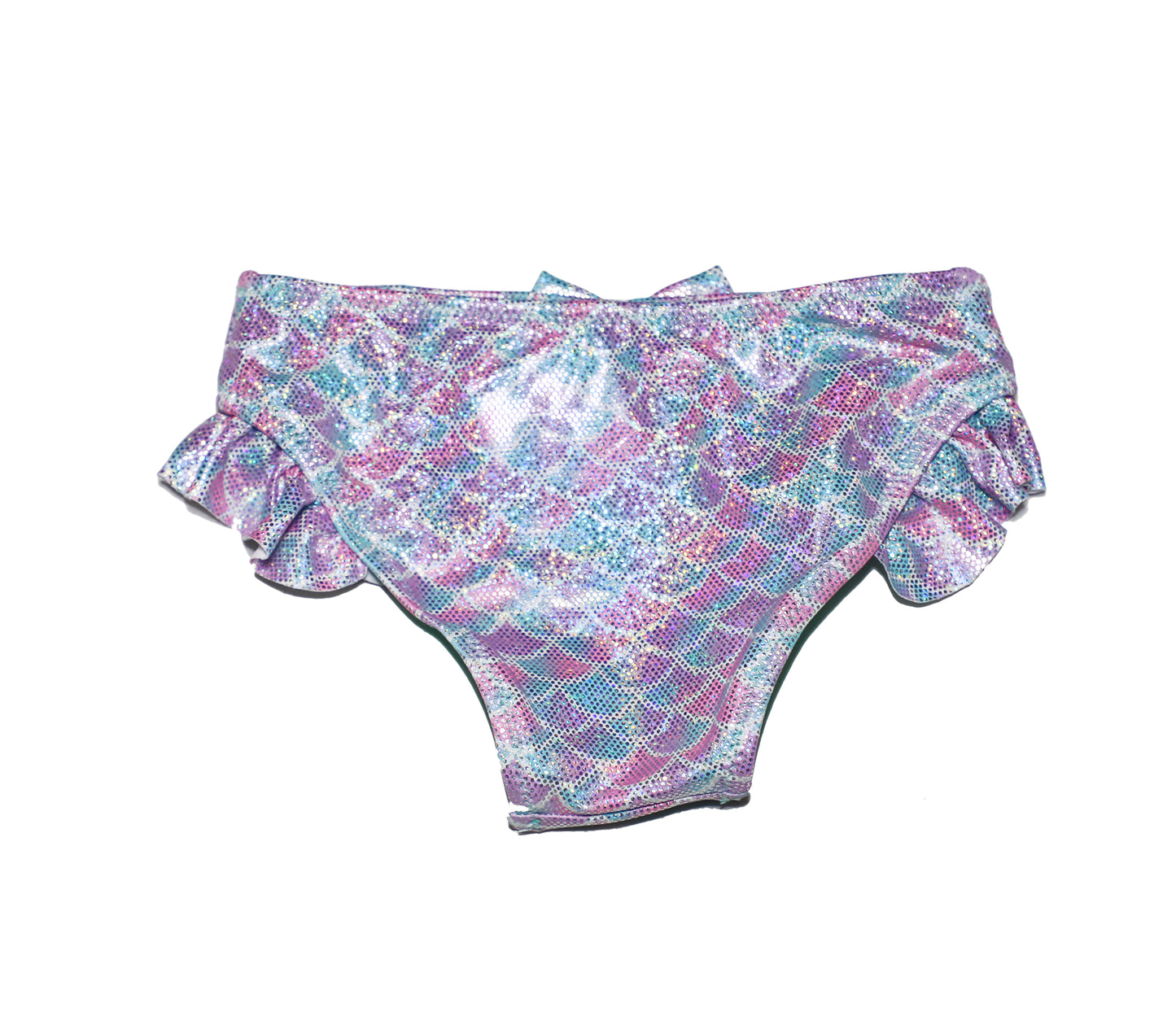 Pack of 16 units Girl's Panties with Mermaid Print Ruffle