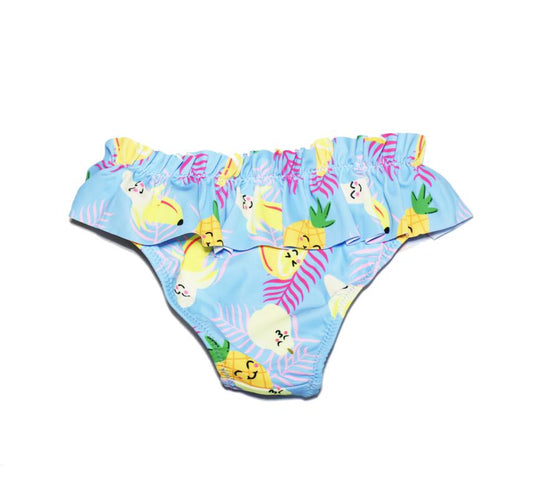 Pack of 12 Girls' Panties with Printed Ruffle