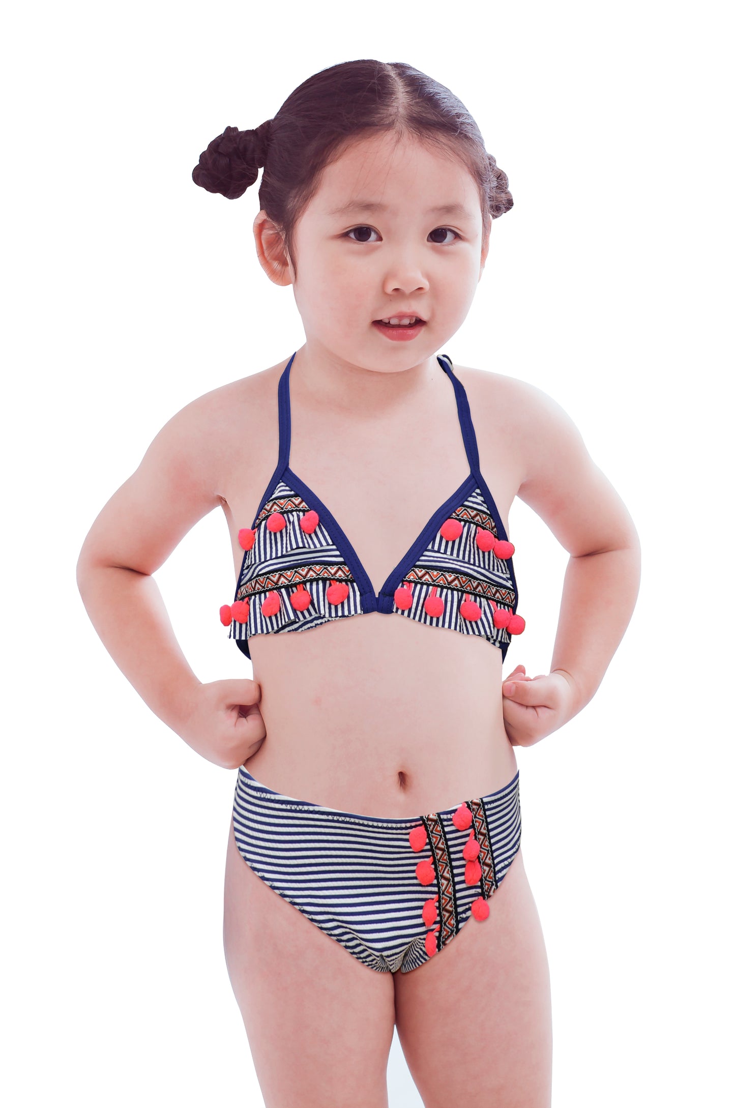 Pack of 20 units Girl's Bikini with Printed Ruffle