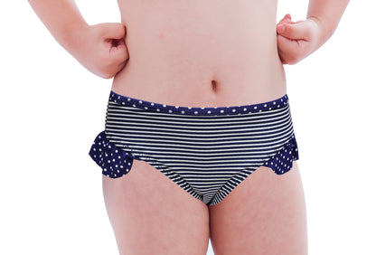 Pack of 24 units of striped girl's panties 