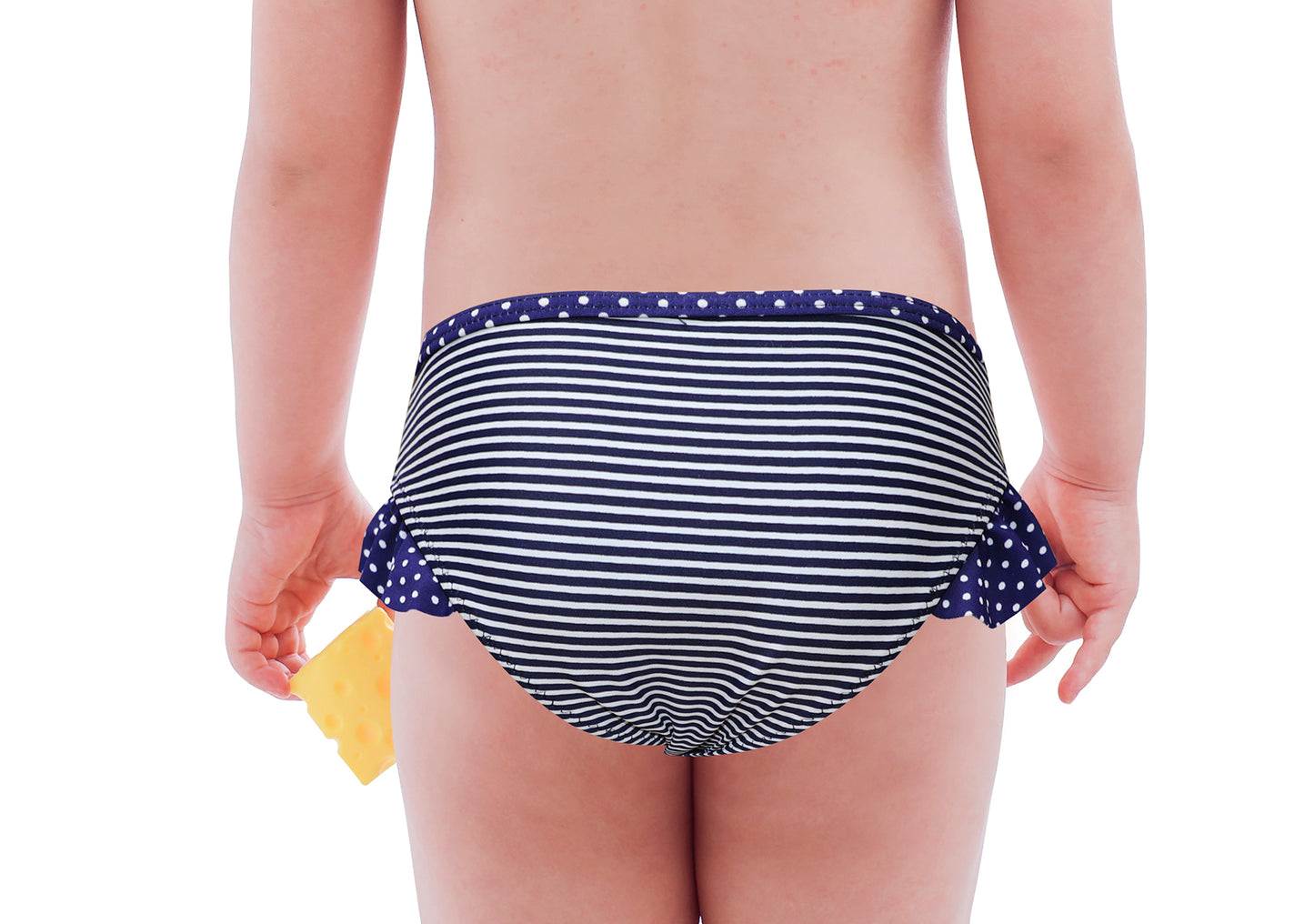 Pack of 24 units of striped girl's panties 