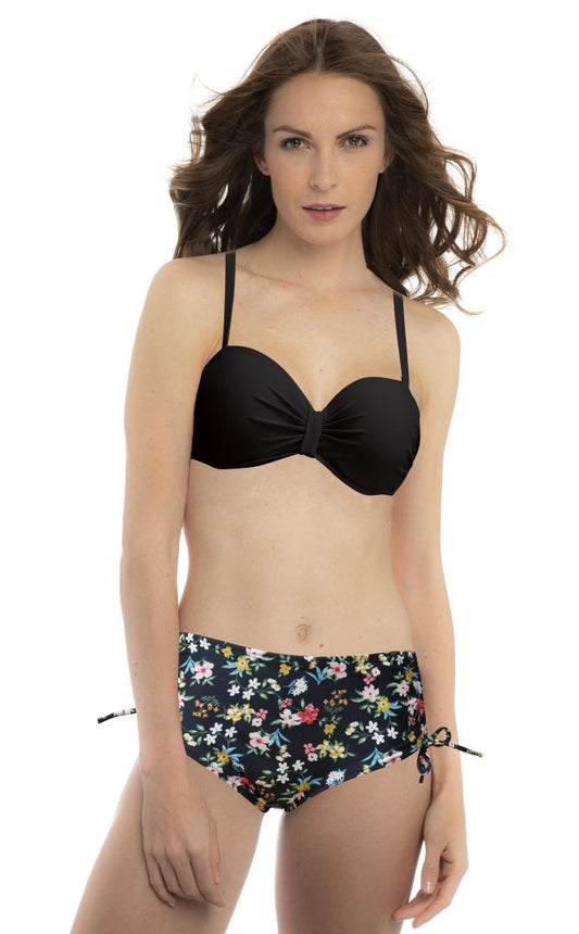 Bikini Bandeau Con Braga Ancha Estampada Surtido