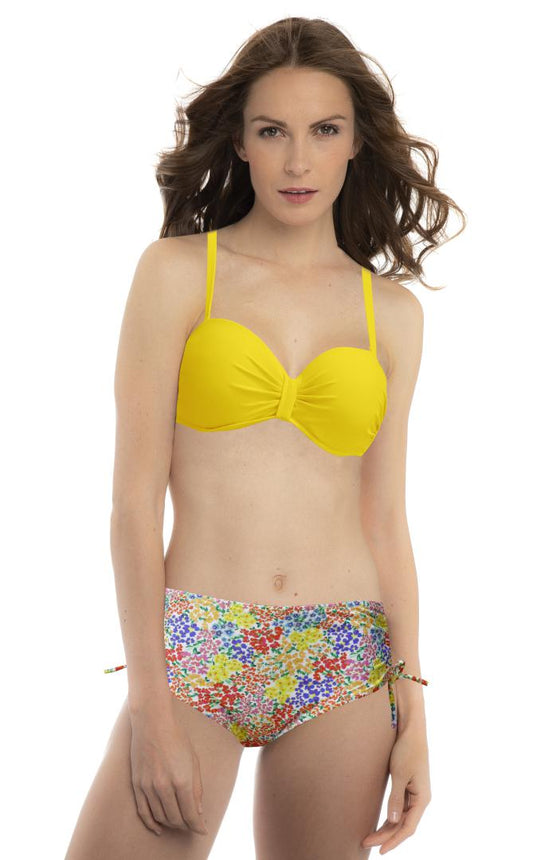 Bikini Bandeau Con Braga Ancha Estampada Surtido