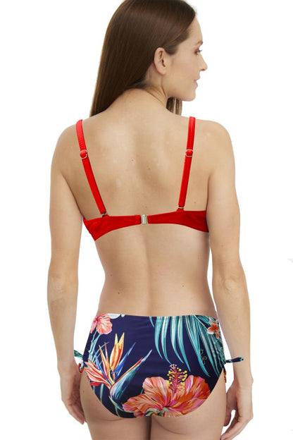Bikini Bandeau Con Braga Ancha Estampada Surtido