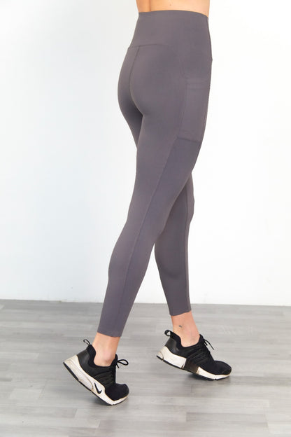 Pack 6 Legging Deportivo Lisos Con Doble Bolsillo Lateral