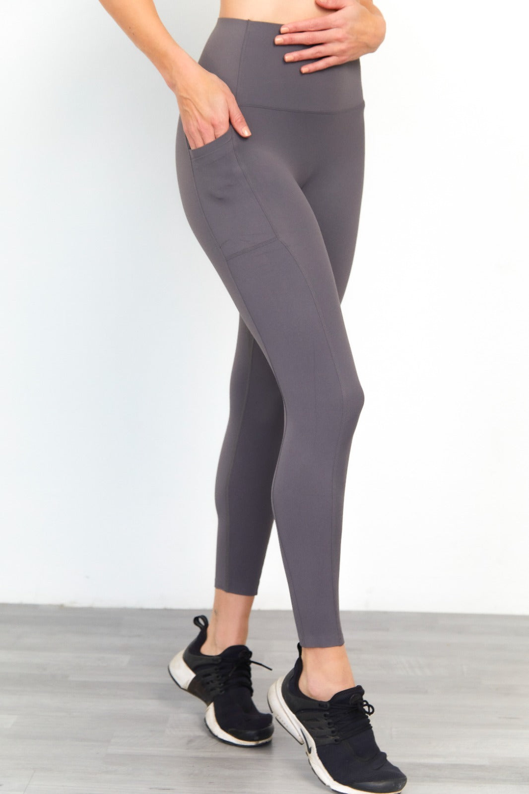 Pack 6 Legging Deportivo Lisos Con Doble Bolsillo Lateral