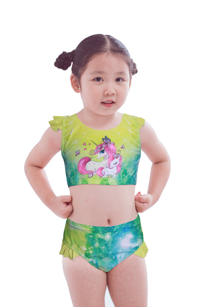 Pack of 15 units Girl's Bikini with Unicorn Drawing