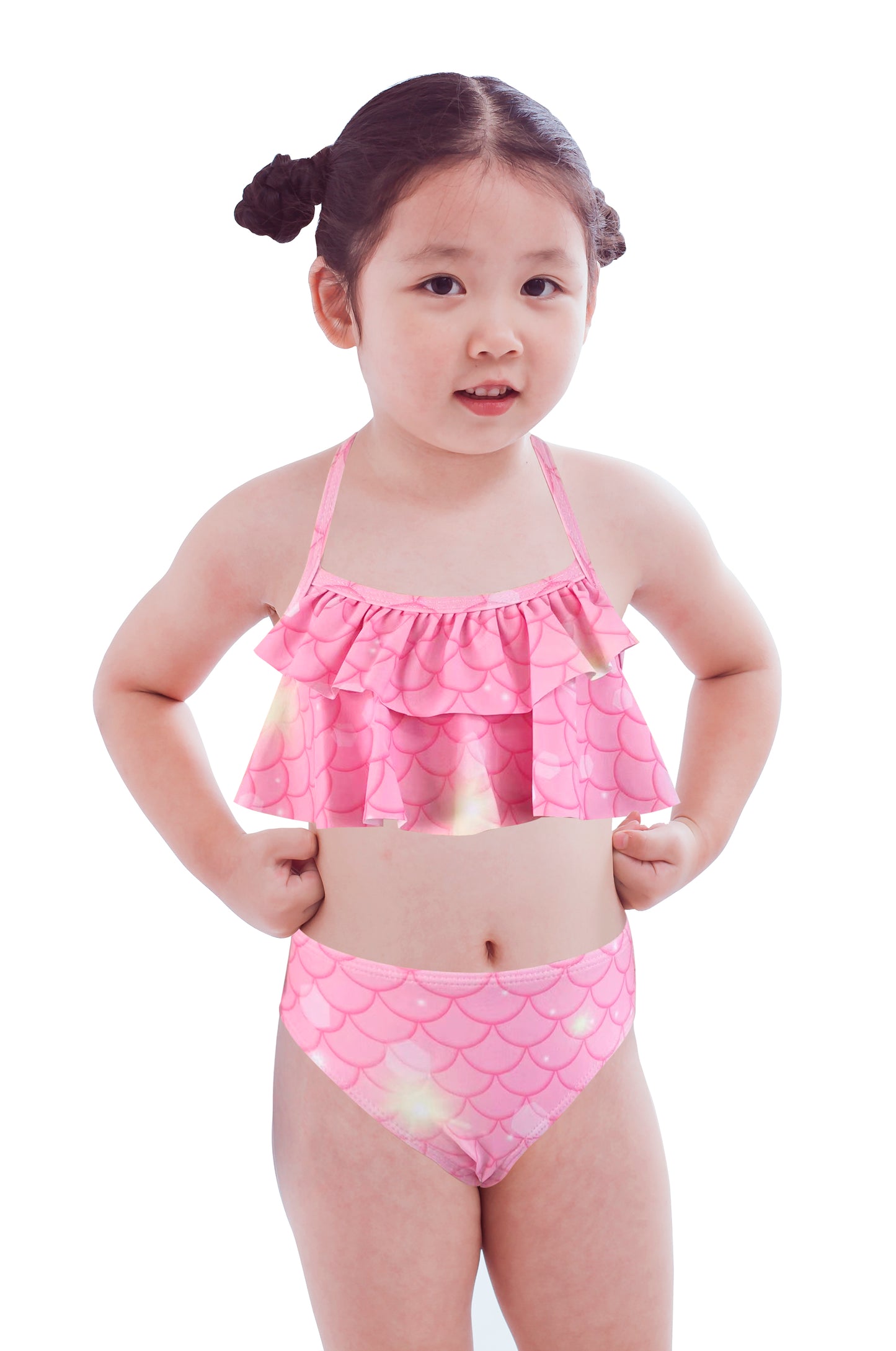 Pack of 15 units Girl's Bikini with Printed Ruffle