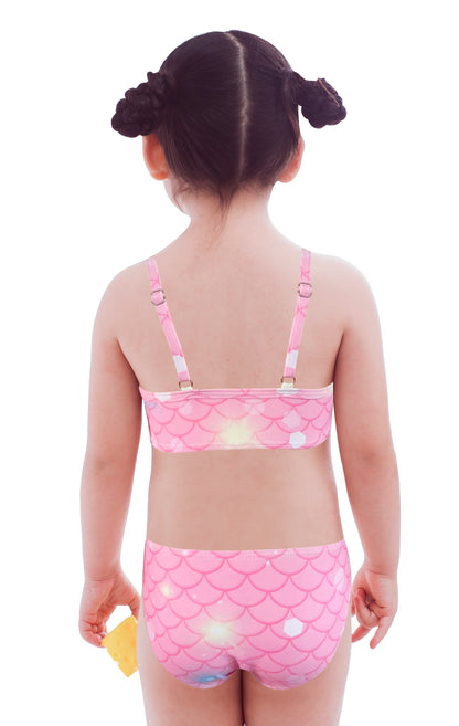 Pack of 15 units Girl's Bikini with Printed Ruffle